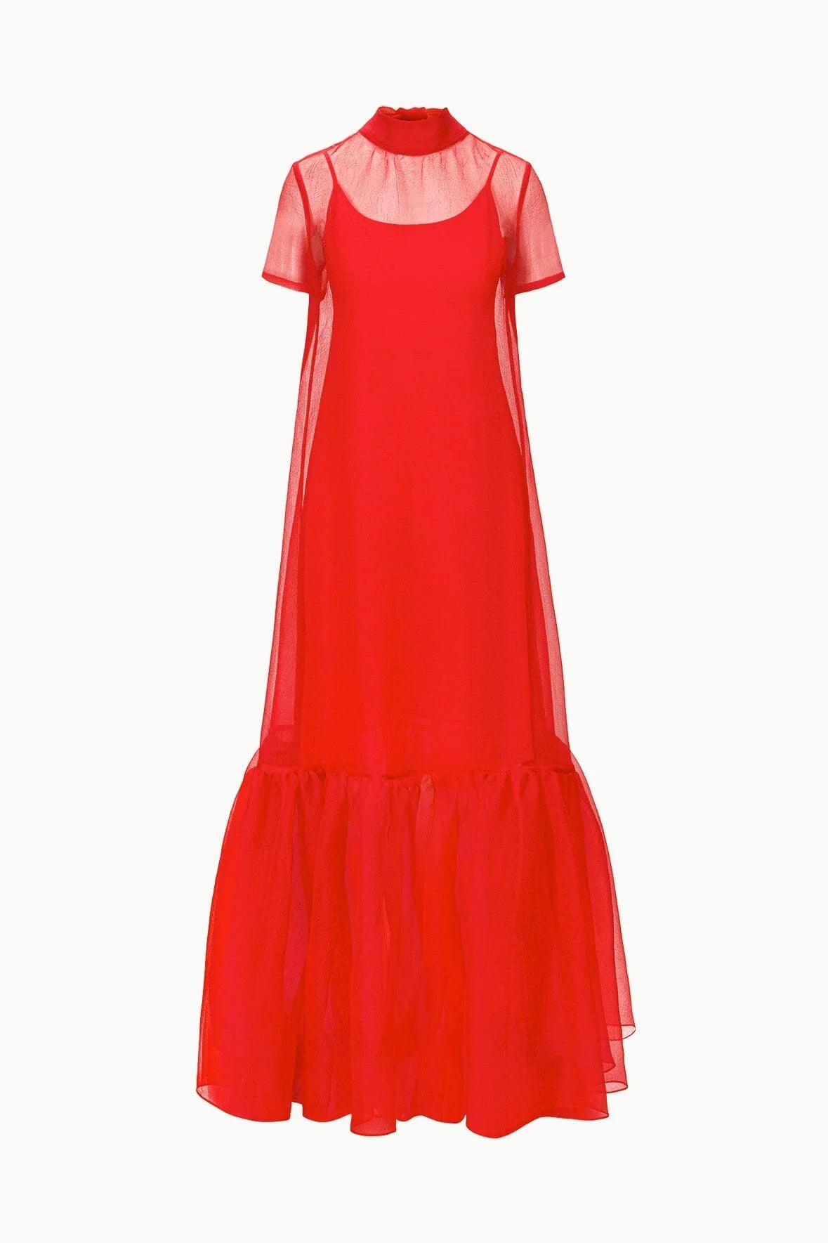 Staud Calluna Dress Red ROSE