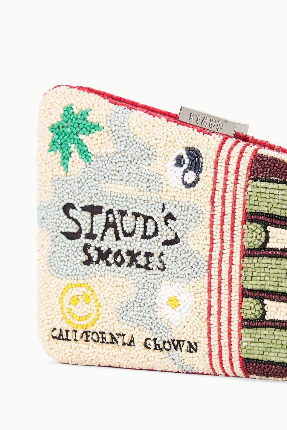 CARMELLA BEADED CLUTCH Staud