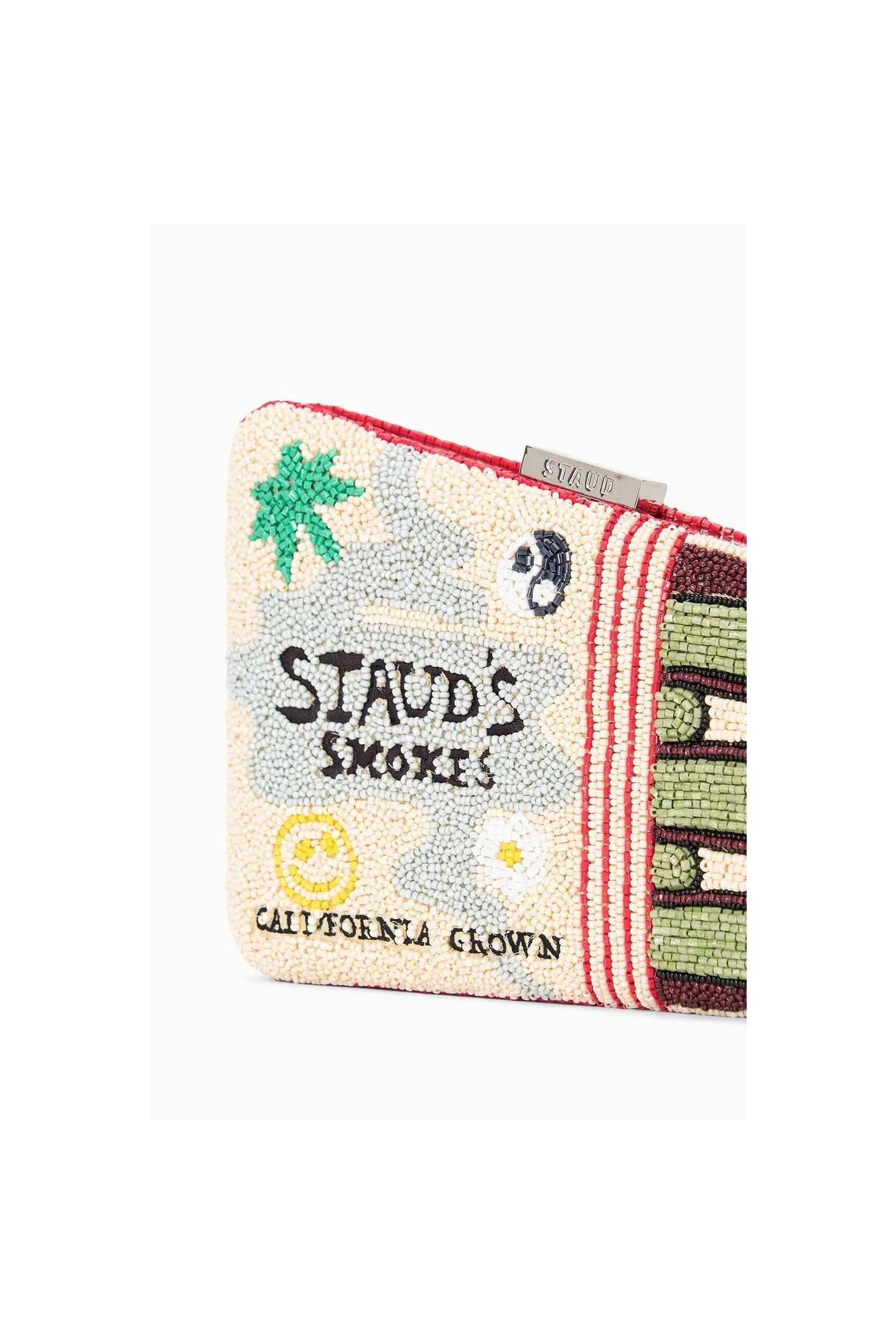 CARMELLA BEADED CLUTCH Staud