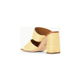 Staud Skylar Heel Natural Raffia