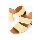 Staud Skylar Heel Natural Raffia