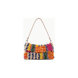Staud Timmy Beaded Bag in Multi Bayadere Stripe
