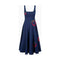 Dark Slate Gray Wells Dress Navy Roma