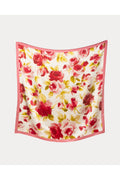 Silk Scarf 36" x 36" English Rose Oyster/Pink OS Frances Valentine
