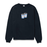 The Oversized Coffee Sweatshirt - Navy