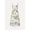 White Smoke Scalloped Cut Out Dress - Wild Flowers Embroidery
