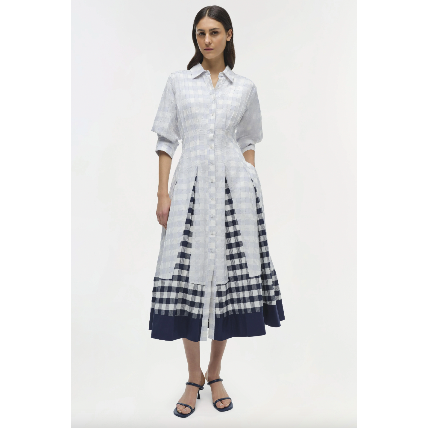 Simkhai Jazz Pintuck Midi Dress