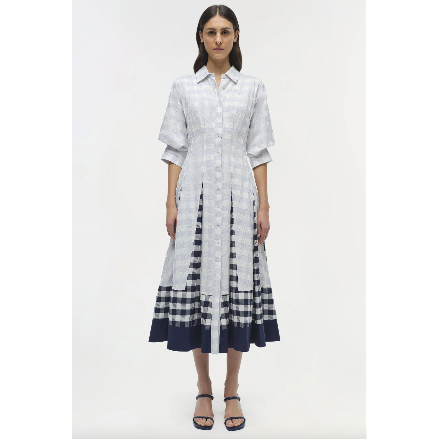 Simkhai Jazz Pintuck Midi Dress