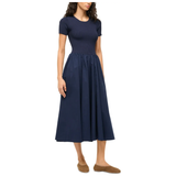 Staud Ysabel Dress Navy