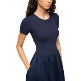 Staud Ysabel Dress Navy