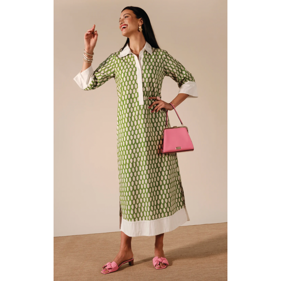 Tracey Midi Dress Loop Print Frances Valentine