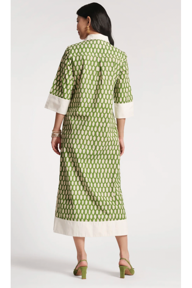 Tracey Midi Dress Loop Print Frances Valentine
