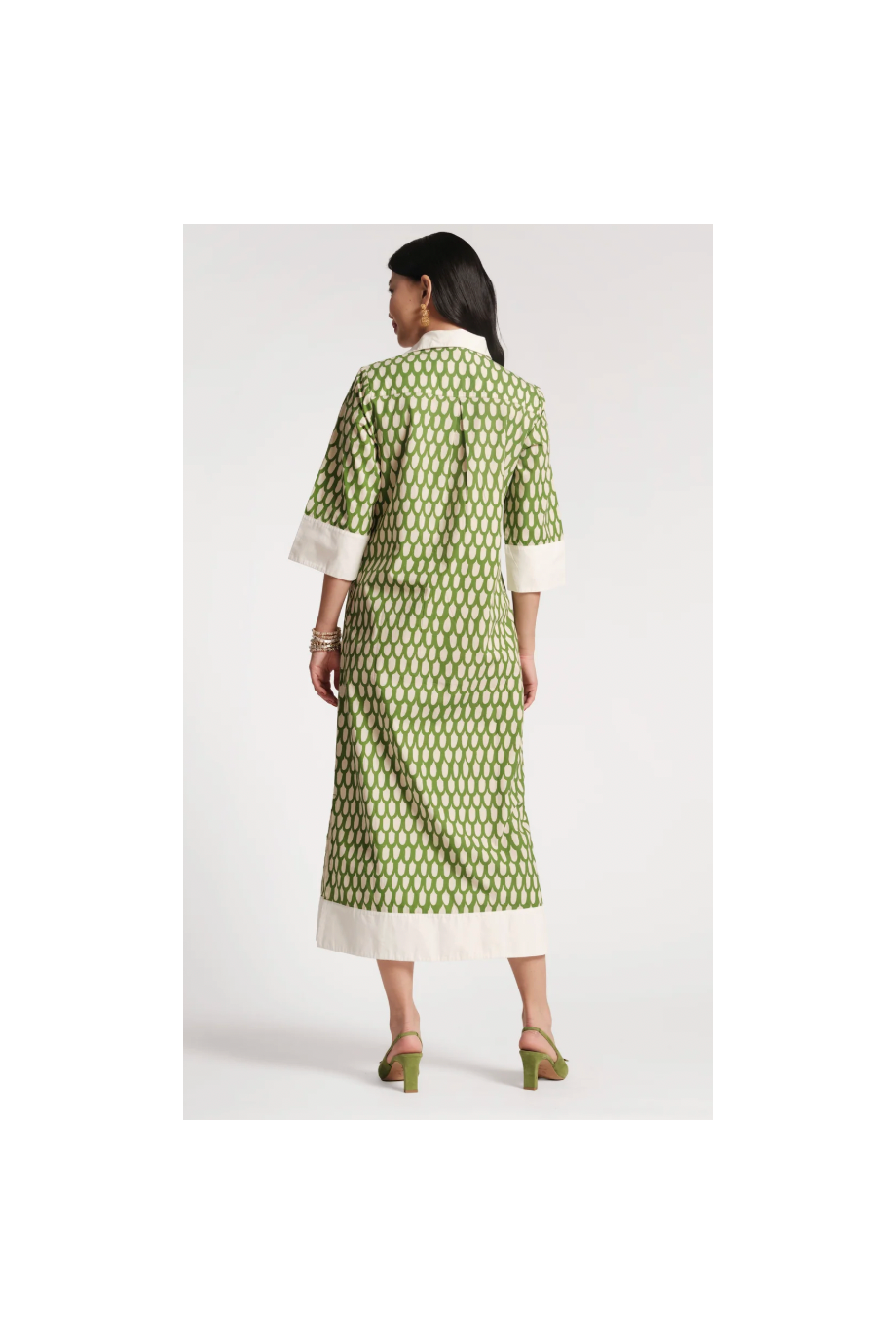 Tracey Midi Dress Loop Print Frances Valentine