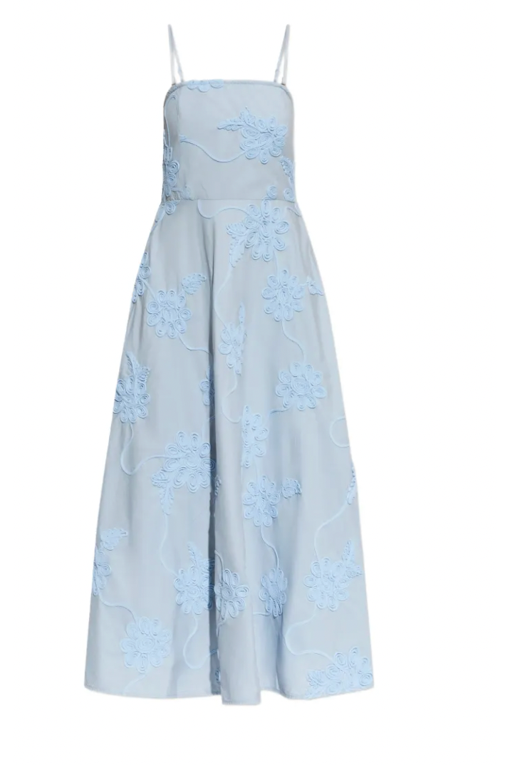 Flared strapless midi dress Primm's