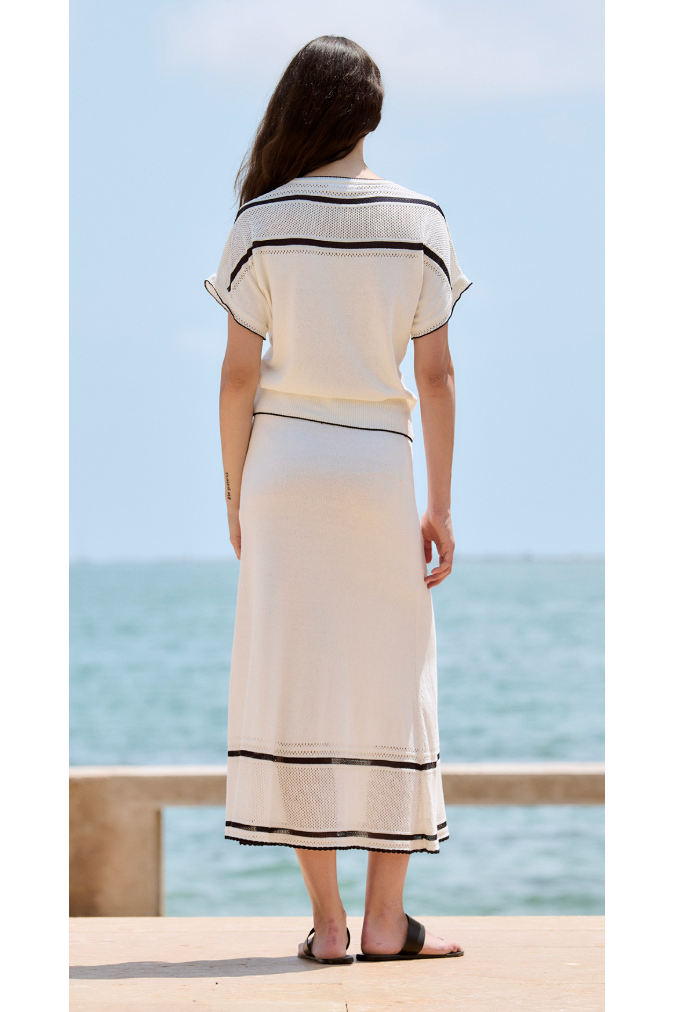 Midi skirt with openwork hem Sita Murt