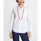 Lavender Perfect White Button Down Cotton Poplin White