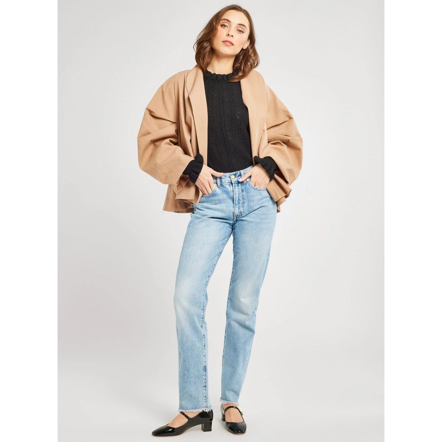 Mille Amie Coat in Almond