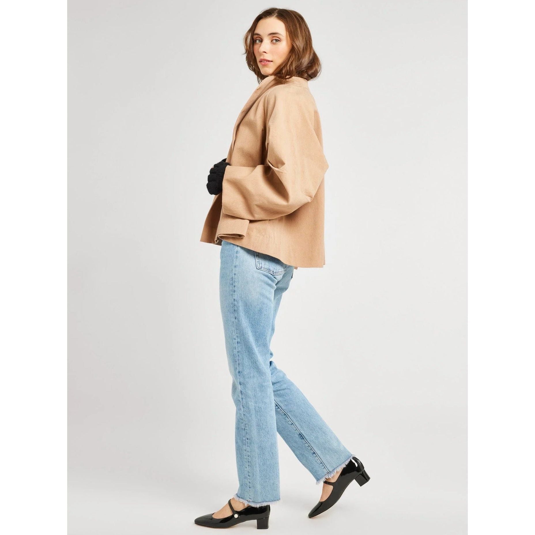 Mille Amie Coat in Almond