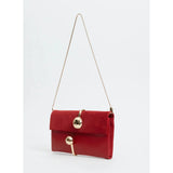 White Smoke Amaya Suede Clutch