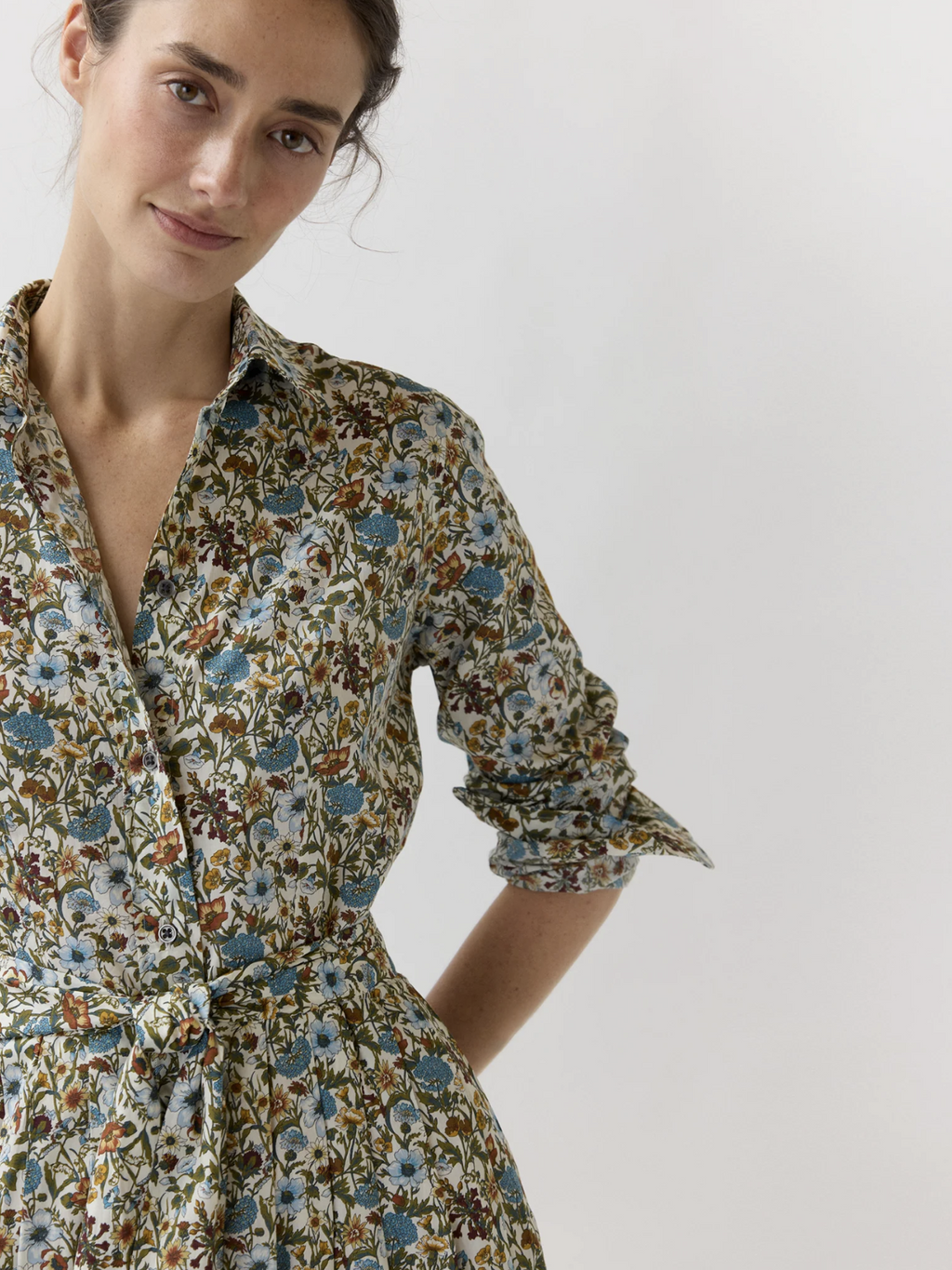 Classic Shirtwaist Maxi Dress Mashburn