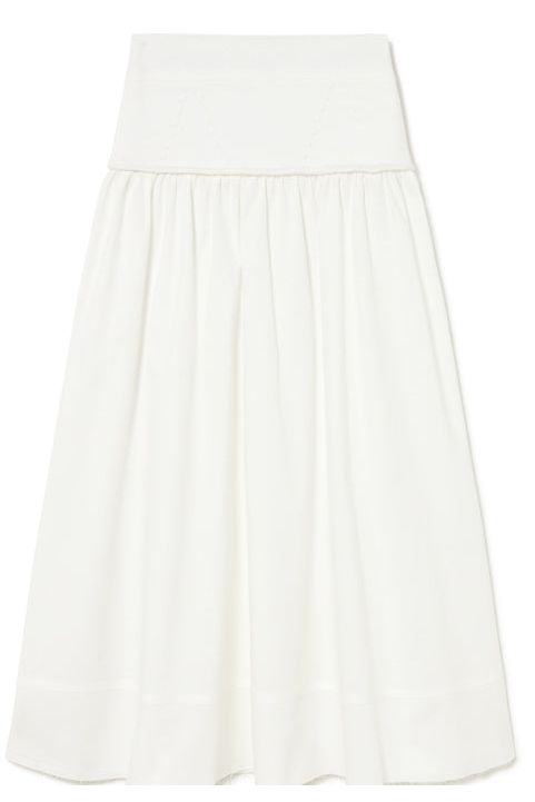 Mixed poplin and knit skirt Sita Murt