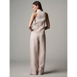 Hevron Sloan Linen Vest Rose Quartz