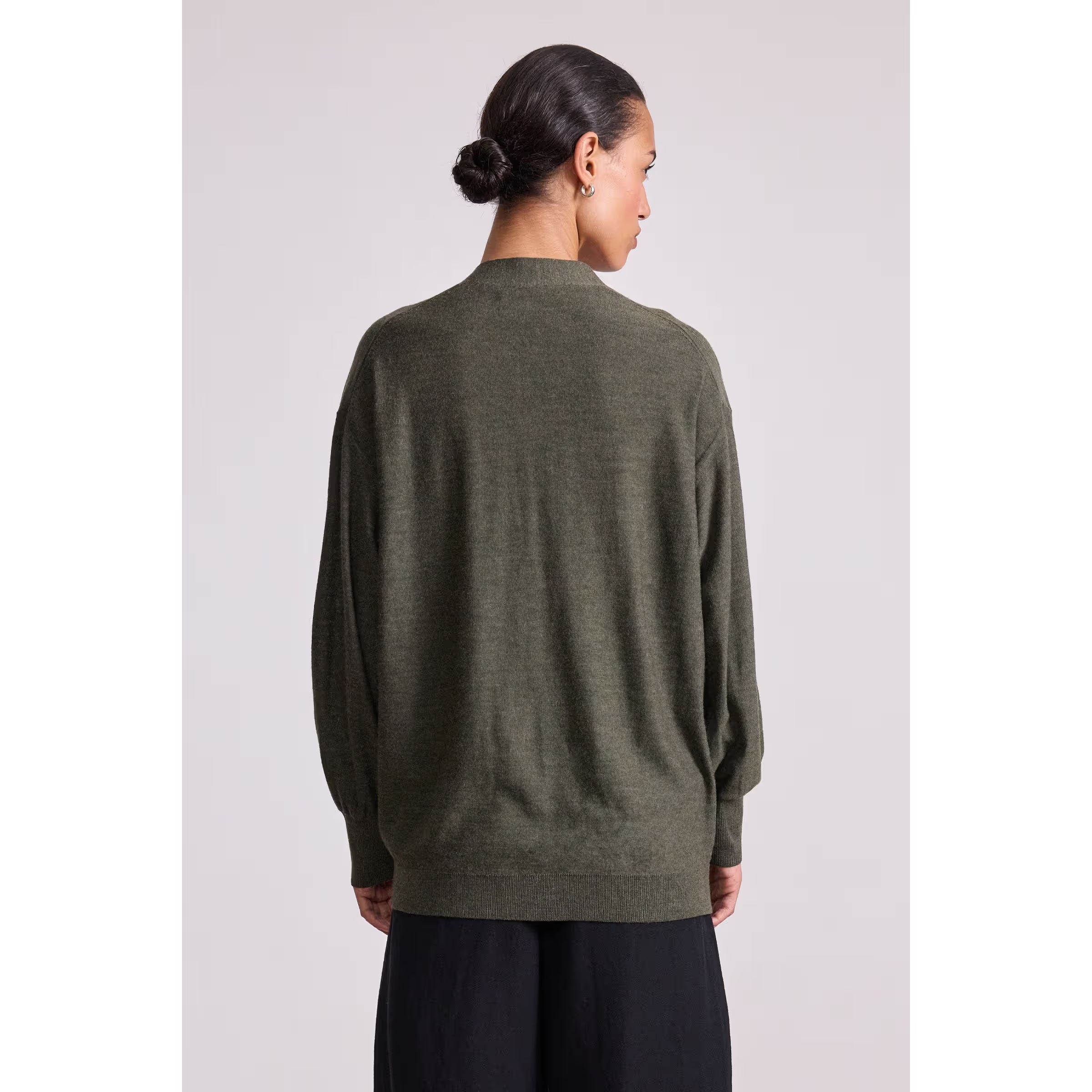 Light Gray Drippy Tissue Cardigan
