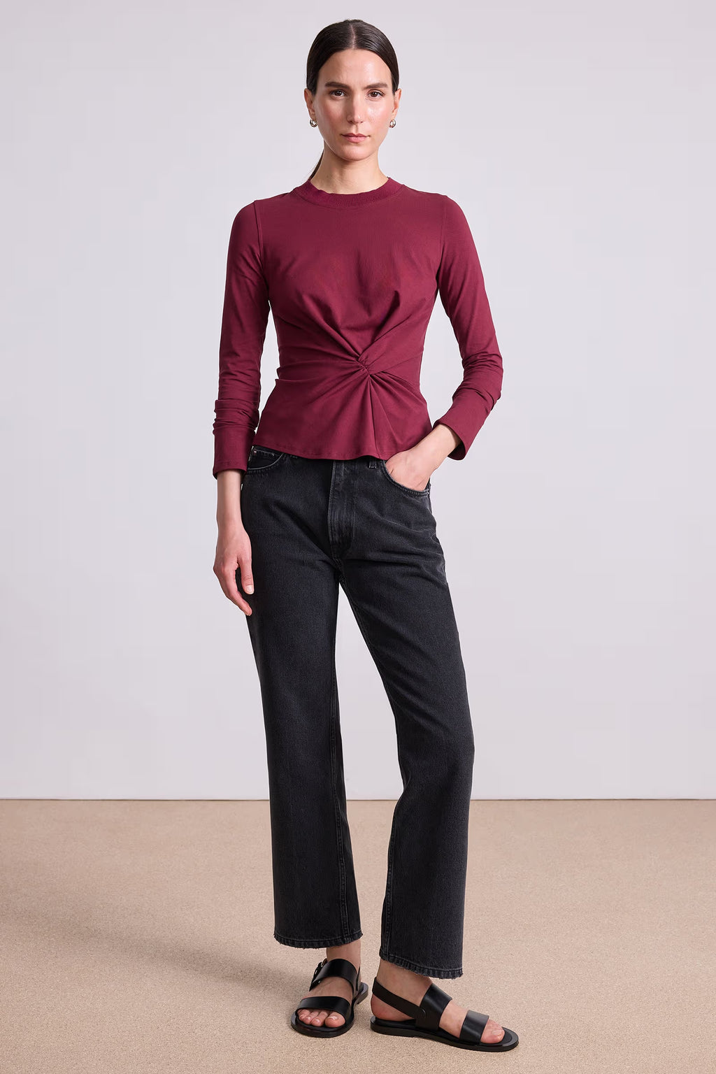 LONG SLEEVE VOLTA TOP Apiece Apart