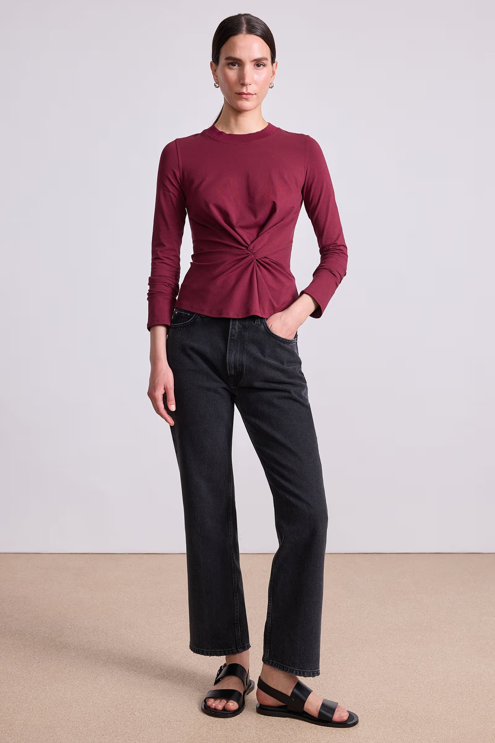 LONG SLEEVE VOLTA TOP Apiece Apart