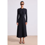 Black Long Sleeve Volta Dress