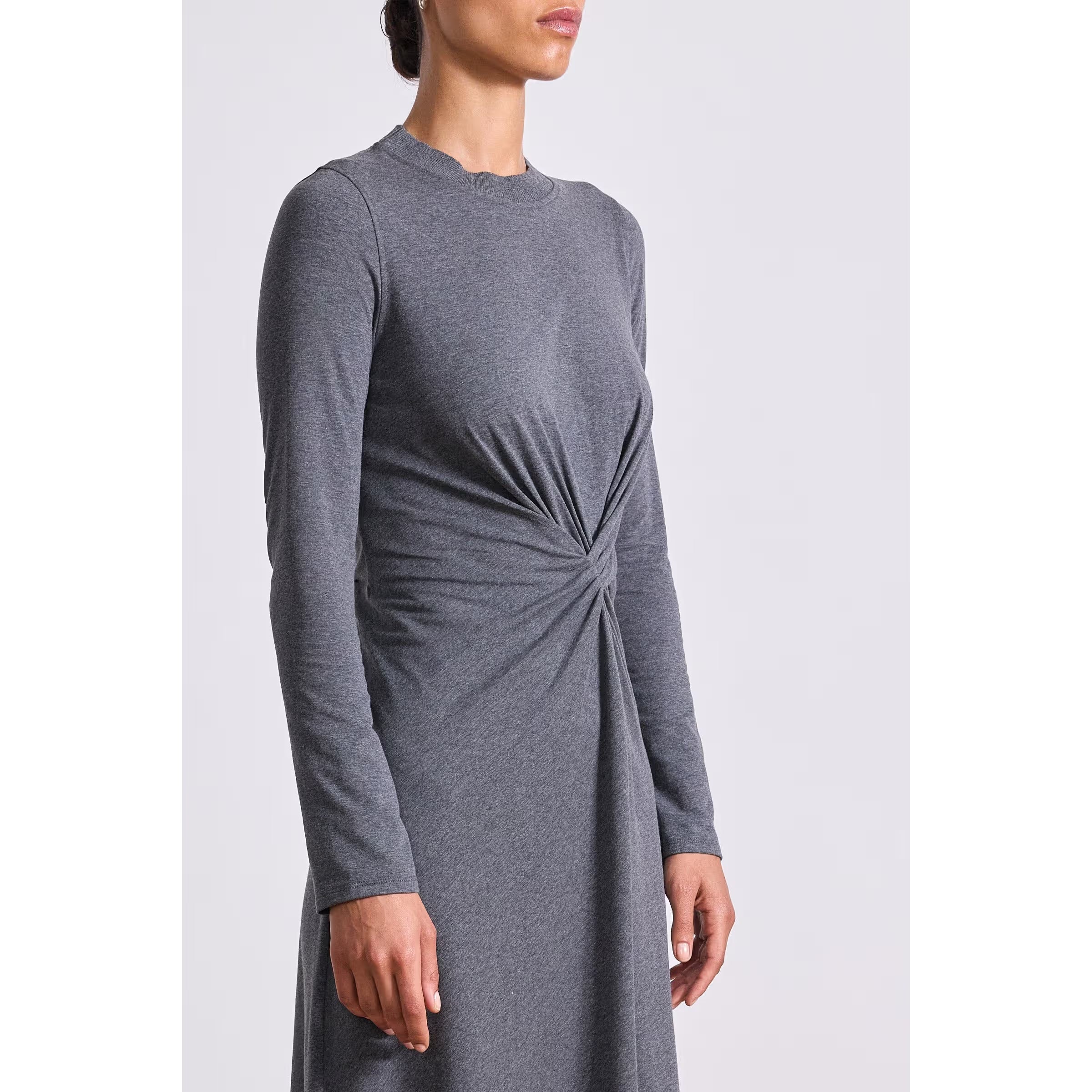 Dark Slate Gray Long Sleeve Volta Dress