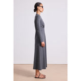 Light Gray Long Sleeve Volta Dress