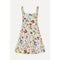 Beige Sleeveless Fitted Waist Dress - Skyfall Flowers