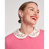 Frances Valentine Louise Floral Embroidered Collar Top