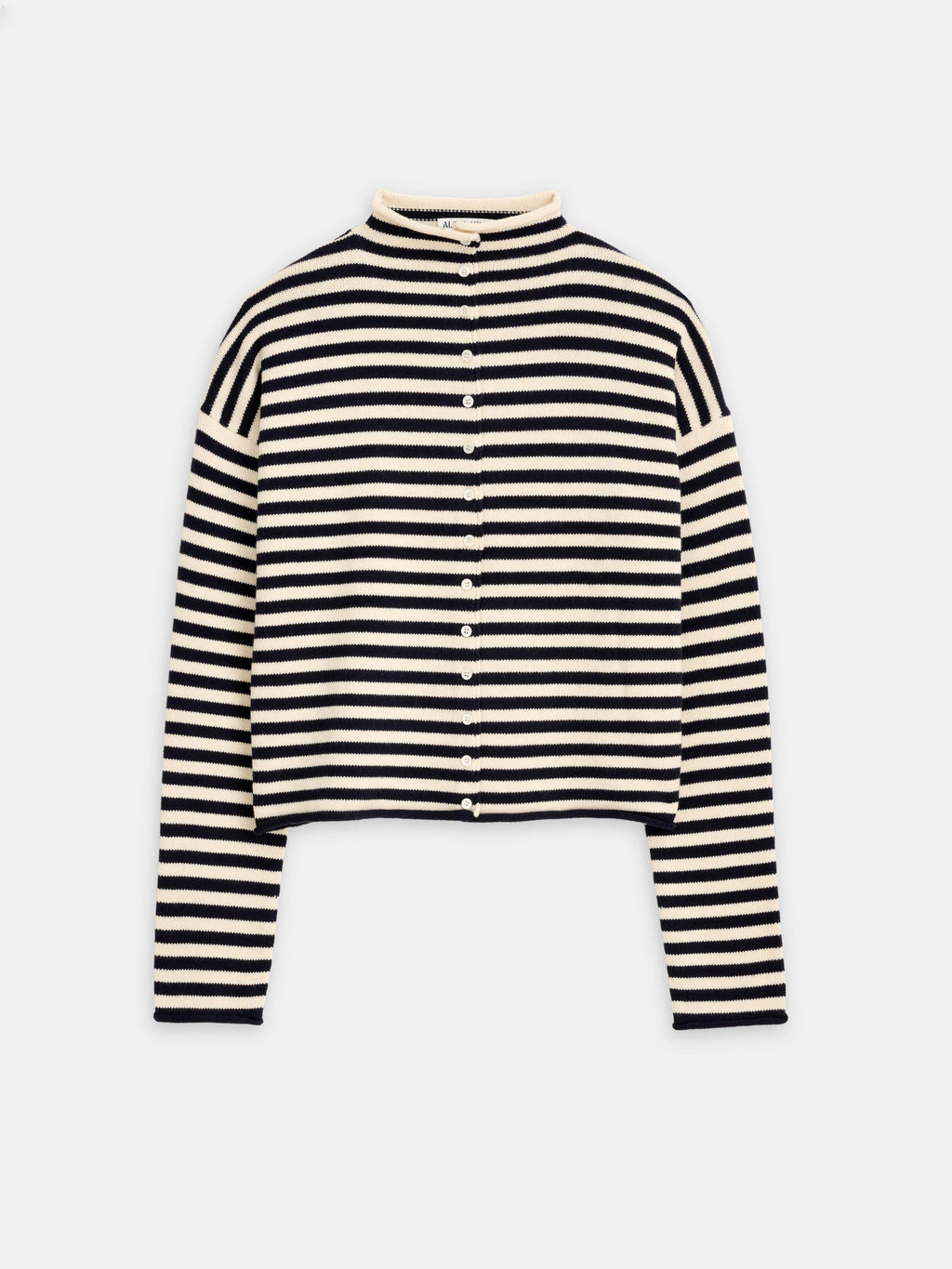 Taylor Striped Cardigan in Cotton Cashmere Alex Mill