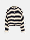 Taylor Striped Cardigan in Cotton Cashmere Alex Mill