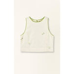 Santanyi Tank in Lime Jamdani MIRTH