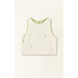 Santanyi Tank in Lime Jamdani MIRTH