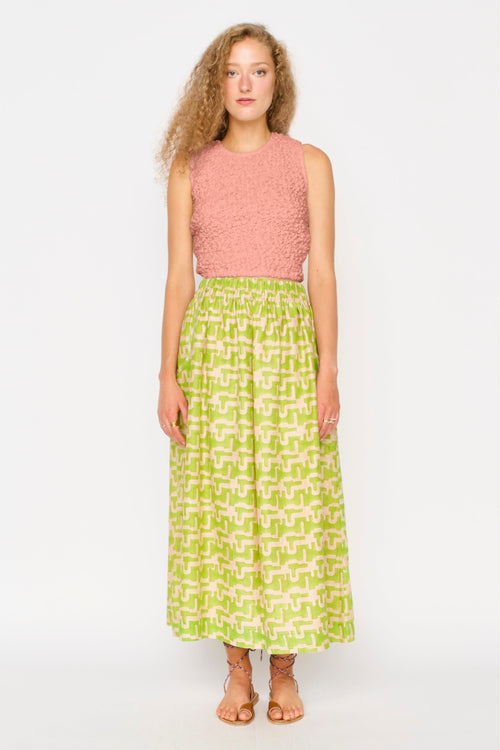 Lucia Smocked Top in Pomelo MIRTH