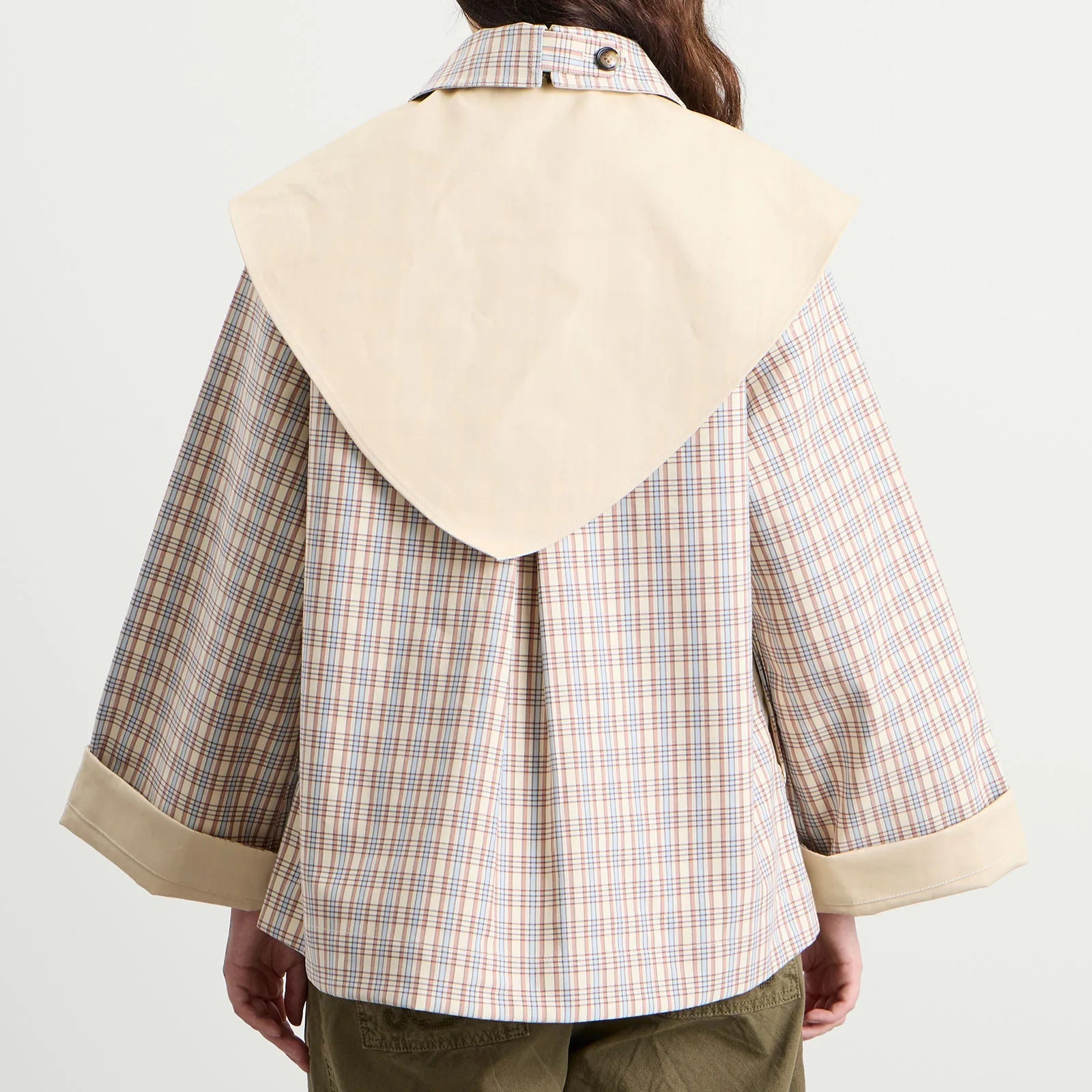Jerry Reversible Crop Trench Damson Madder