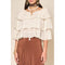 Light Gray Caserta Top Ivory