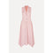 White Smoke Tailored Handkerchief Dress - Coral Blush