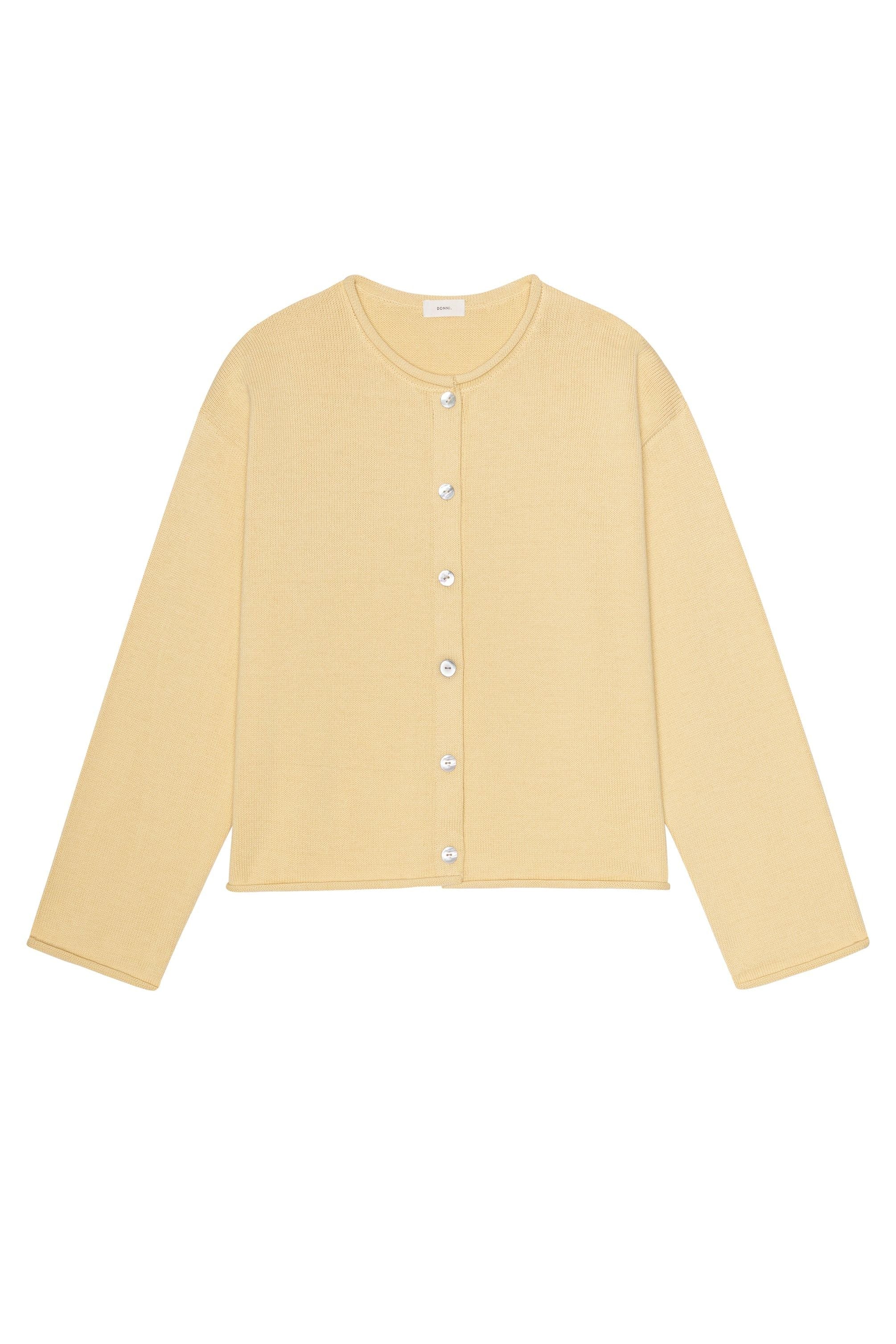 The Cotton Knit Roll Cardigan DONNI.