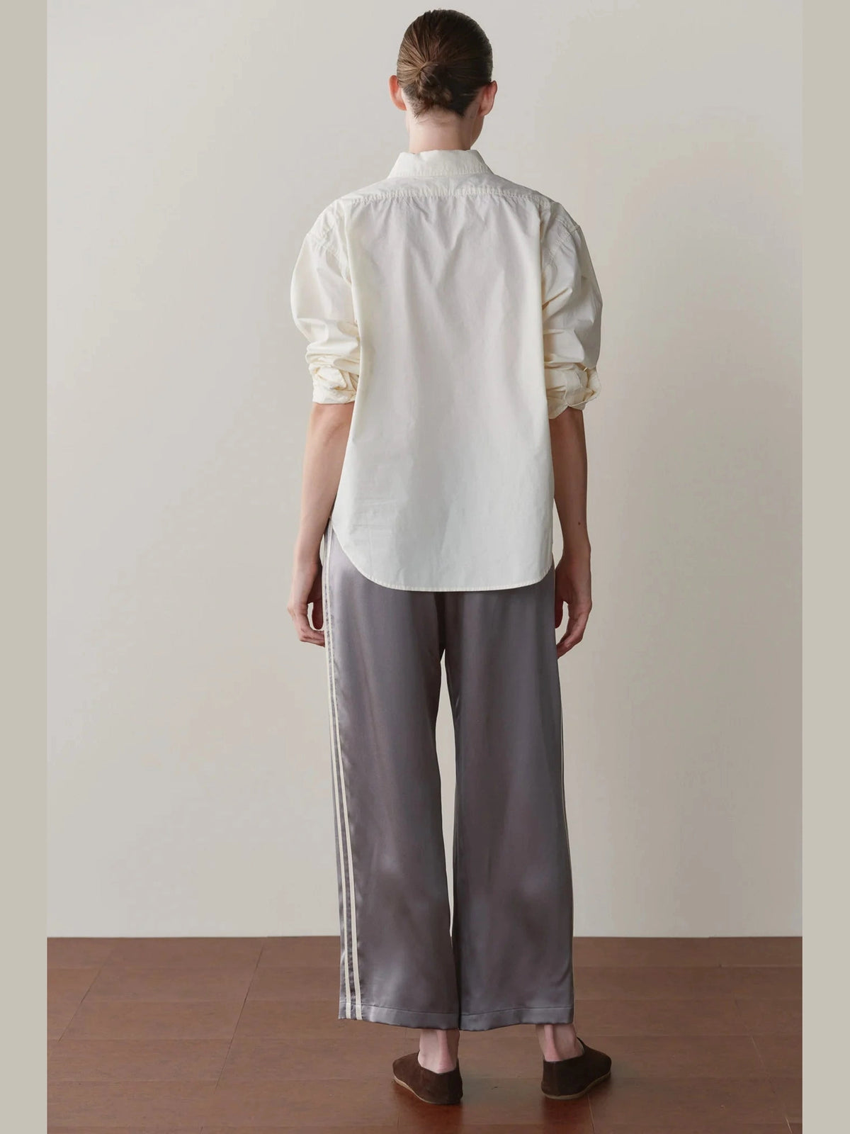 The Silk Stripe Crop Pant DONNI.