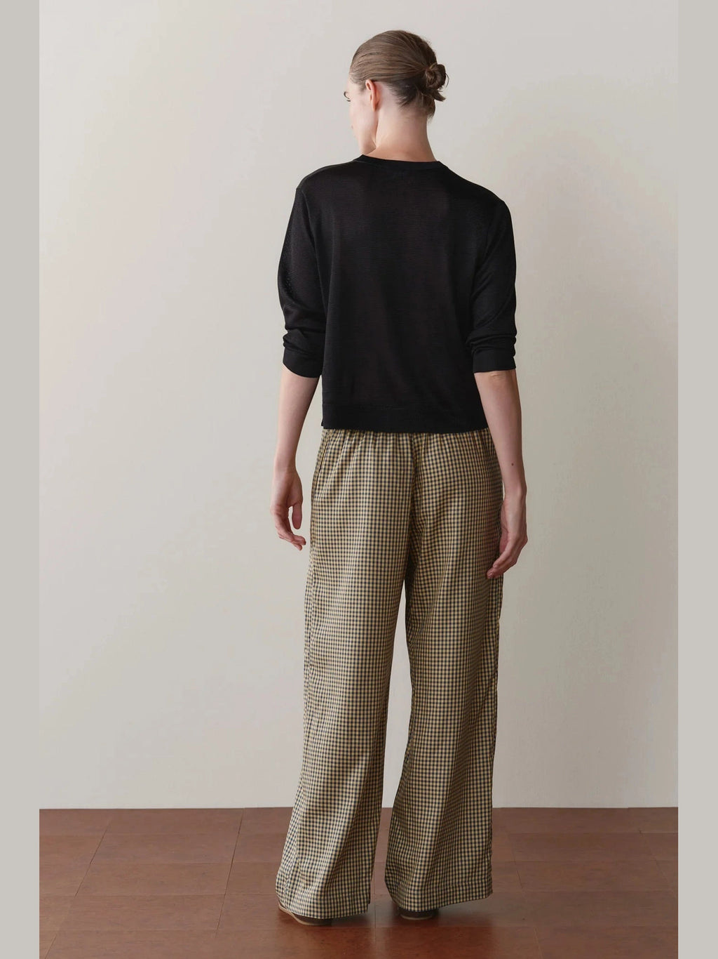 The Tencel Plaid Tie Pant DONNI.