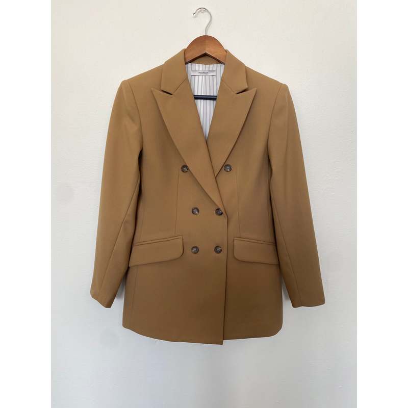 Trudi Blazer in Tropical Wool Pharaoh