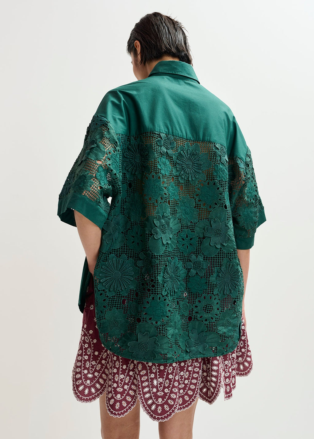 KALI OVERSIZED LACE SHIRT ESSENTIEL ANTWERP