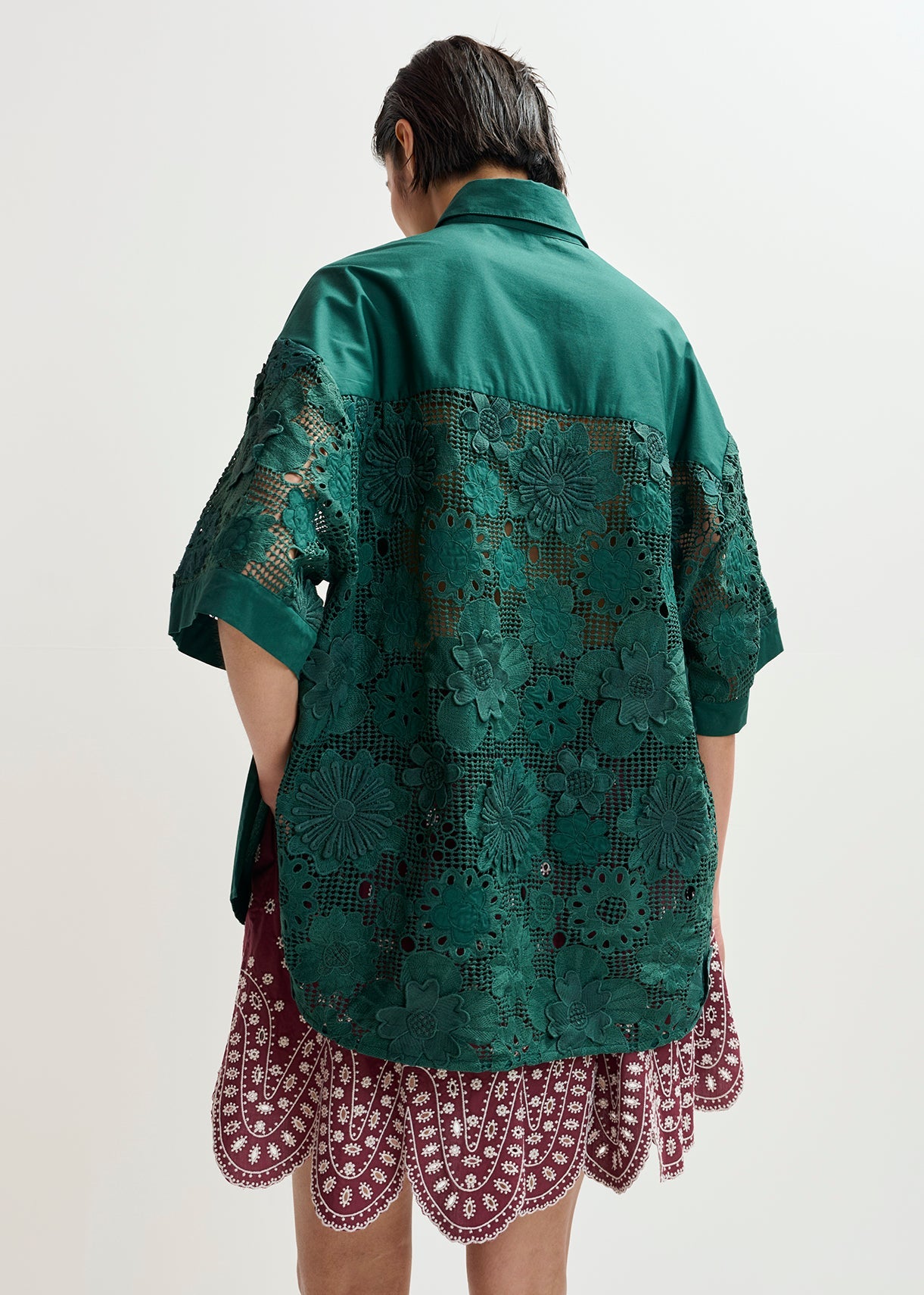 KALI OVERSIZED LACE SHIRT ESSENTIEL ANTWERP
