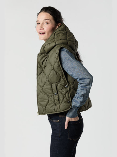 Jenny Cashball Hooded Vest Mashburn