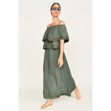 Mirth Verona Skirt in Verde Fossil